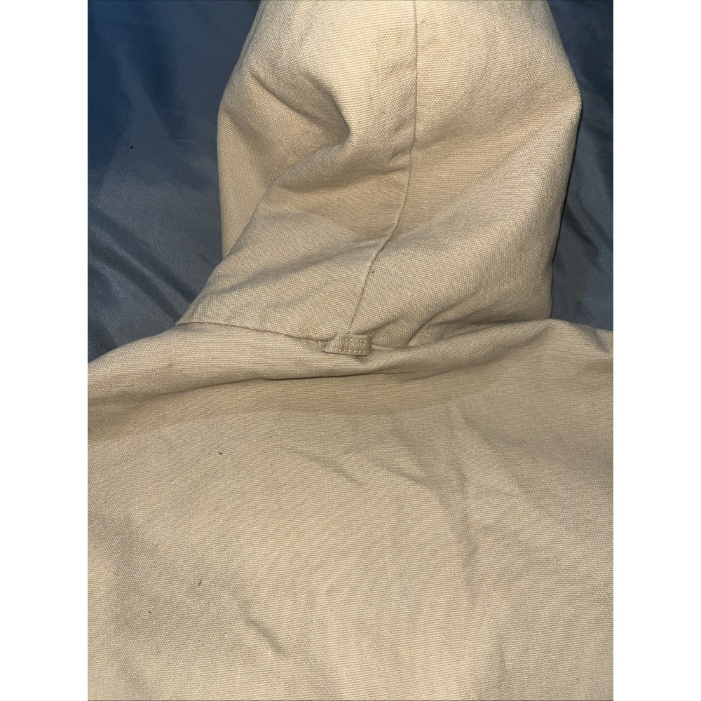 1999 Carhartt J06 WET Hooded Quilted Lined Jacket Mens Size-Large  Light Brown - Picture 14 of 16